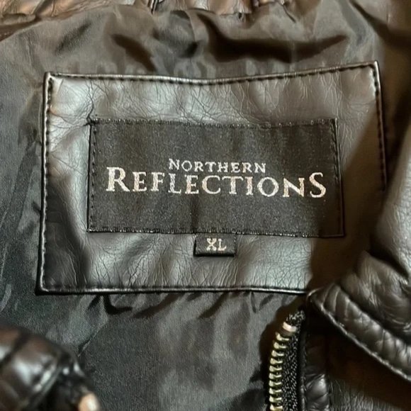 BNWT Northern Reflections Faux Leather Jacket - Black - Size: XL - Picture 3 of 5